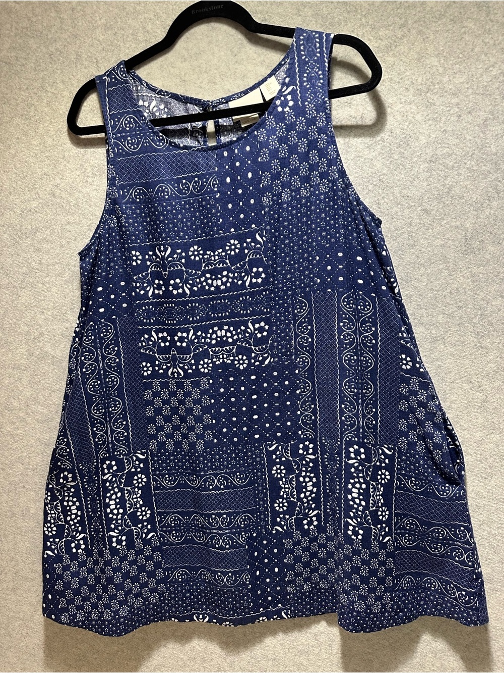 Cynthia Rowley 100% Linen Sleeveless A-Line Shift Dress